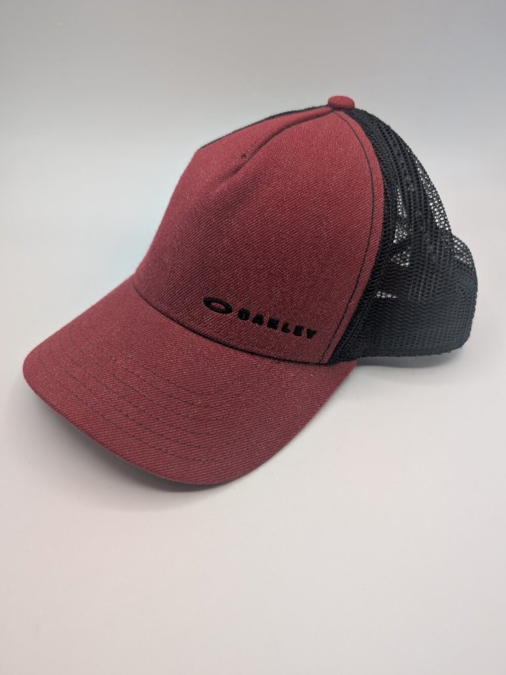 Oakley Trucker Hat Snapback Mesh Red Men's One Size Adjustable